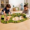 Tor wyścigowy dinozaury samochody 240 elementów